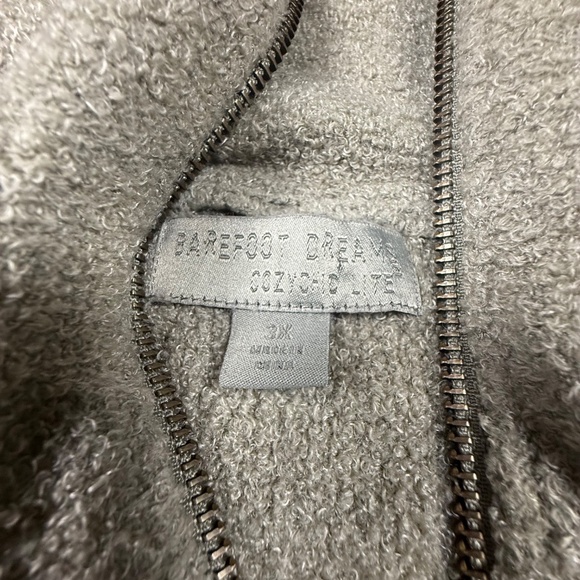 Barefoot Dreams CozyChic Lite Half Zip Pull-Over Sweater, Soft, 3X, Green, Cozy - Picture 6 of 11